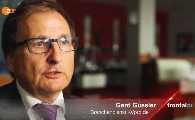 Basistarif PKV: Frontal 21 fragt KVpro-Geschäftsführer Gerd Güssler